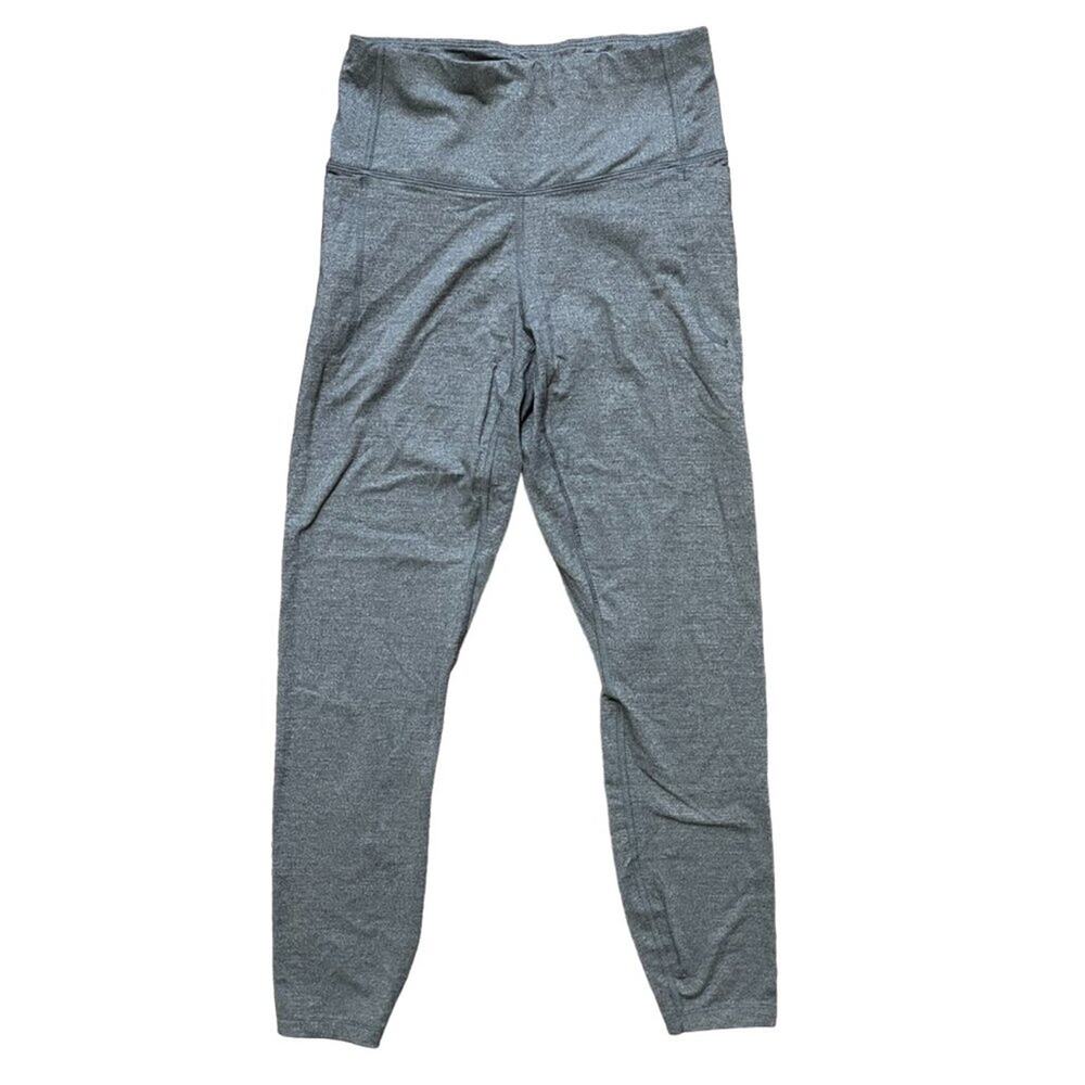 UNDER ARMOUR Side Pocket Cropped Leggings in Heather Gray SZ S TALL